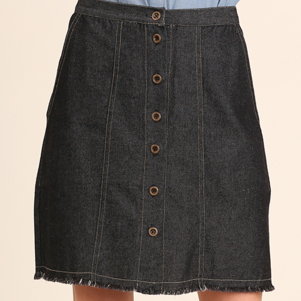 NWT Dark Denim Skirt